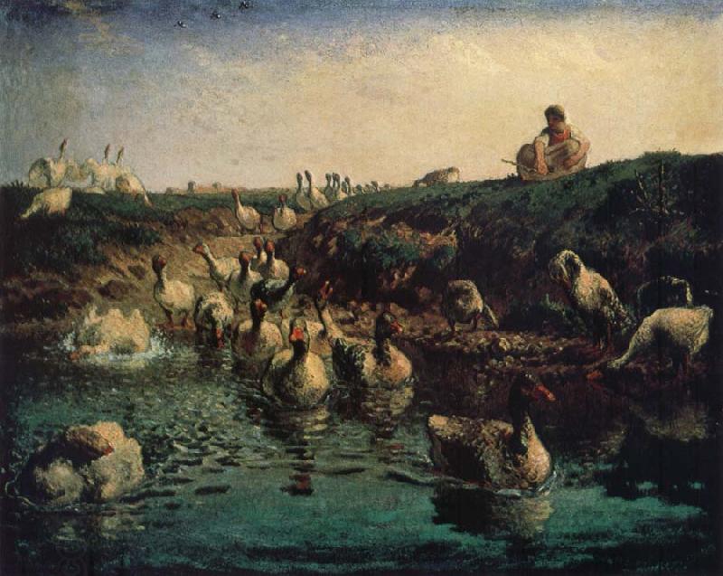 Jean Francois Millet Geese China oil painting art
